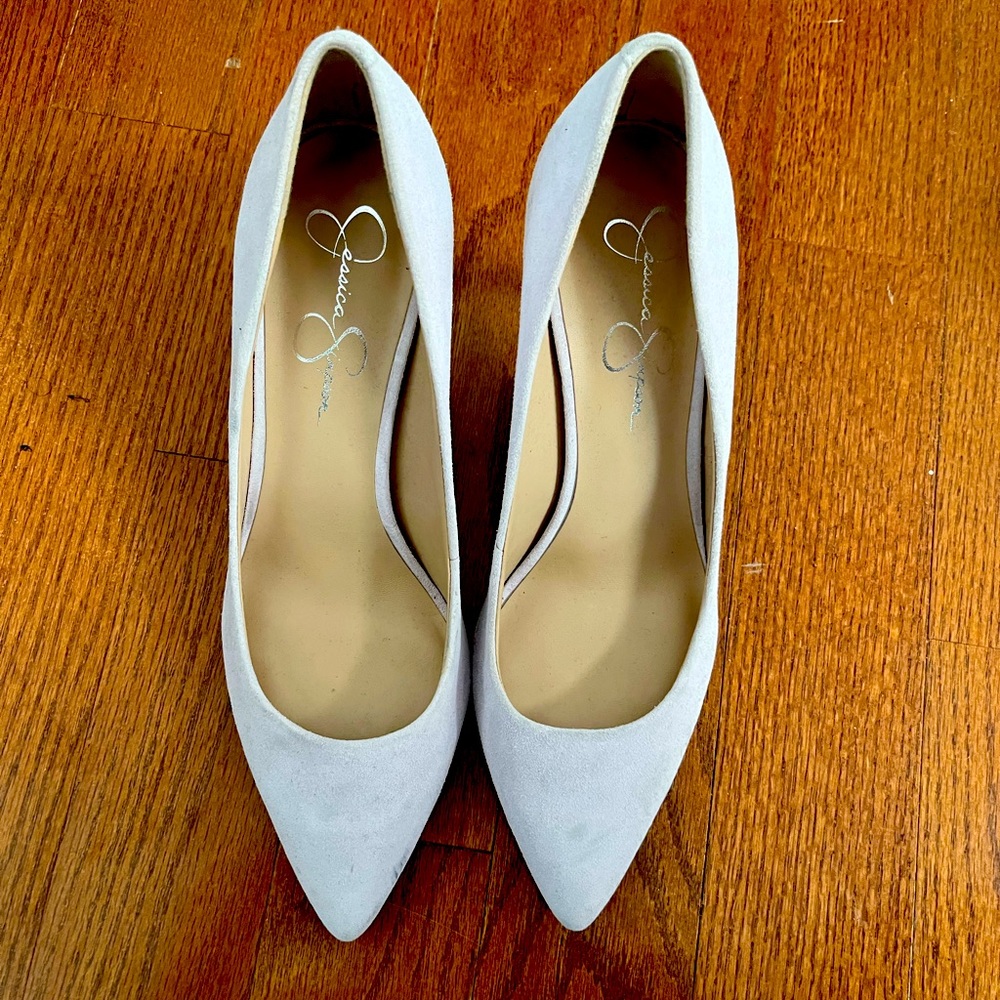 Jessica Simpson Off White Heels.